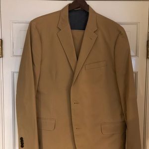 Lands End Summer Weight Khaki Jacket - Crisp and Clean